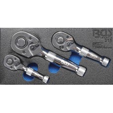 Stipby Ratchet komplekts | 6,3 mm (1/4 ")/10 mm (3/8")/12,5 mm (1/2 ") | 3 gab.