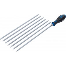 Screwdriver Set with interchangeable Blades | T-Star (for Torx) / TS-Star (for Torx Plus) | 8 pcs.