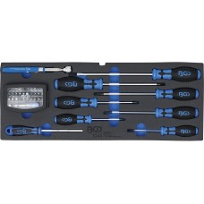 Foam Tray for BGS 3312: Screwdriver, Bit Set and magnetic Lifter | 41 pcs.