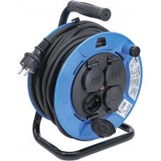 Cable Reel | 25 m | 3 x 1.5 mm² | 4 Socket Outlets with Sealing Cap | IP 44 | 3500 W