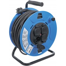 Cable Reel | 50 m | 3 x 1,5 mm² | 4 Socket Outlets with Sealing Cap | IP 44 | 3500 W