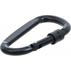 Snap hook | D-shape | with screw lock